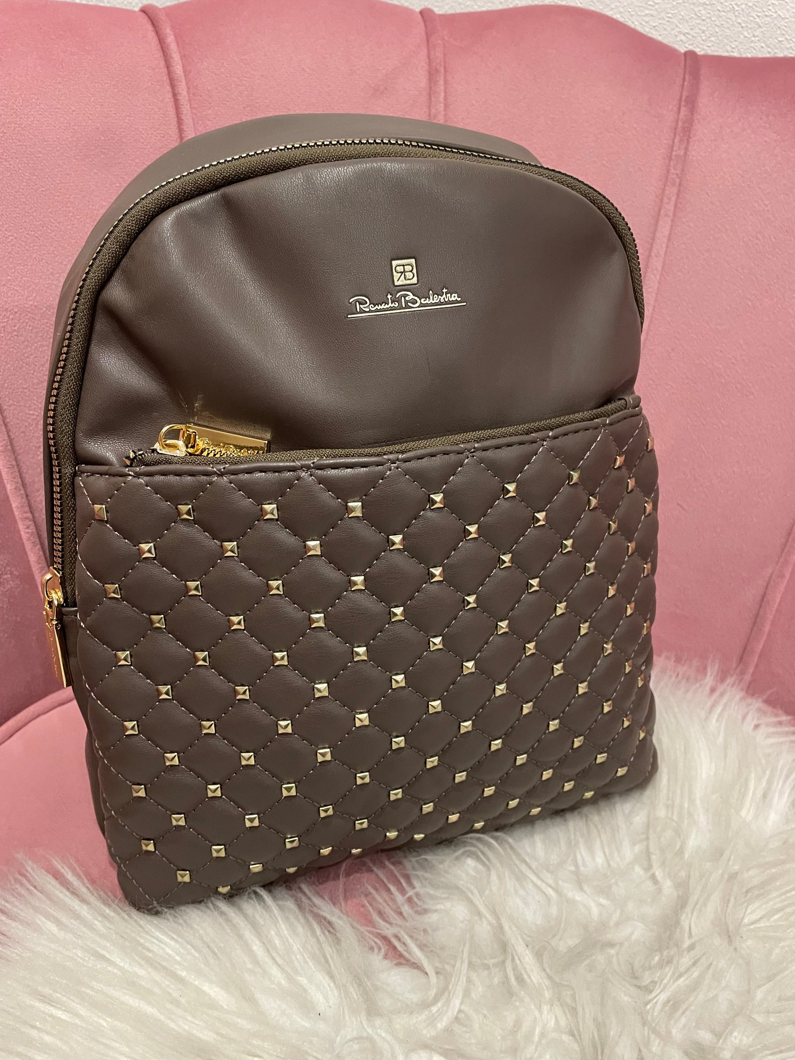 Zaino RB borchie oro
