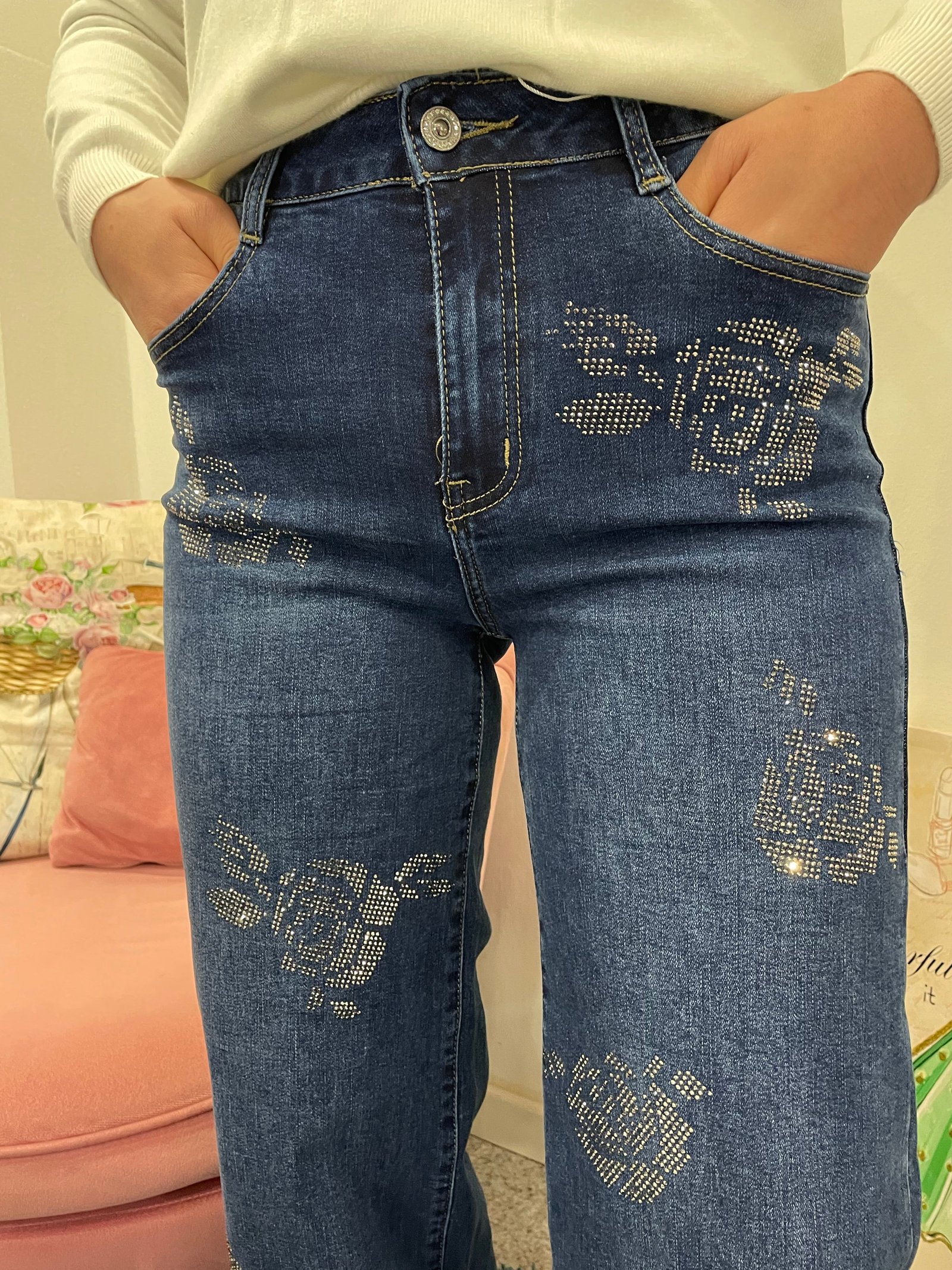 Jeans Wide Leg Gioiello