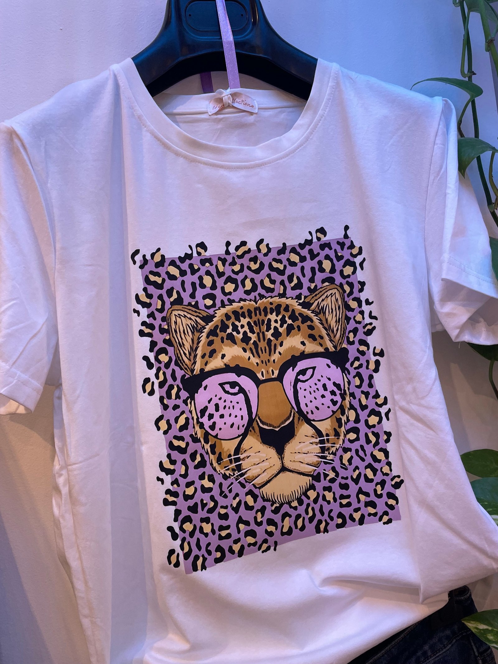 T-Shirt Ghepardo Lilla
