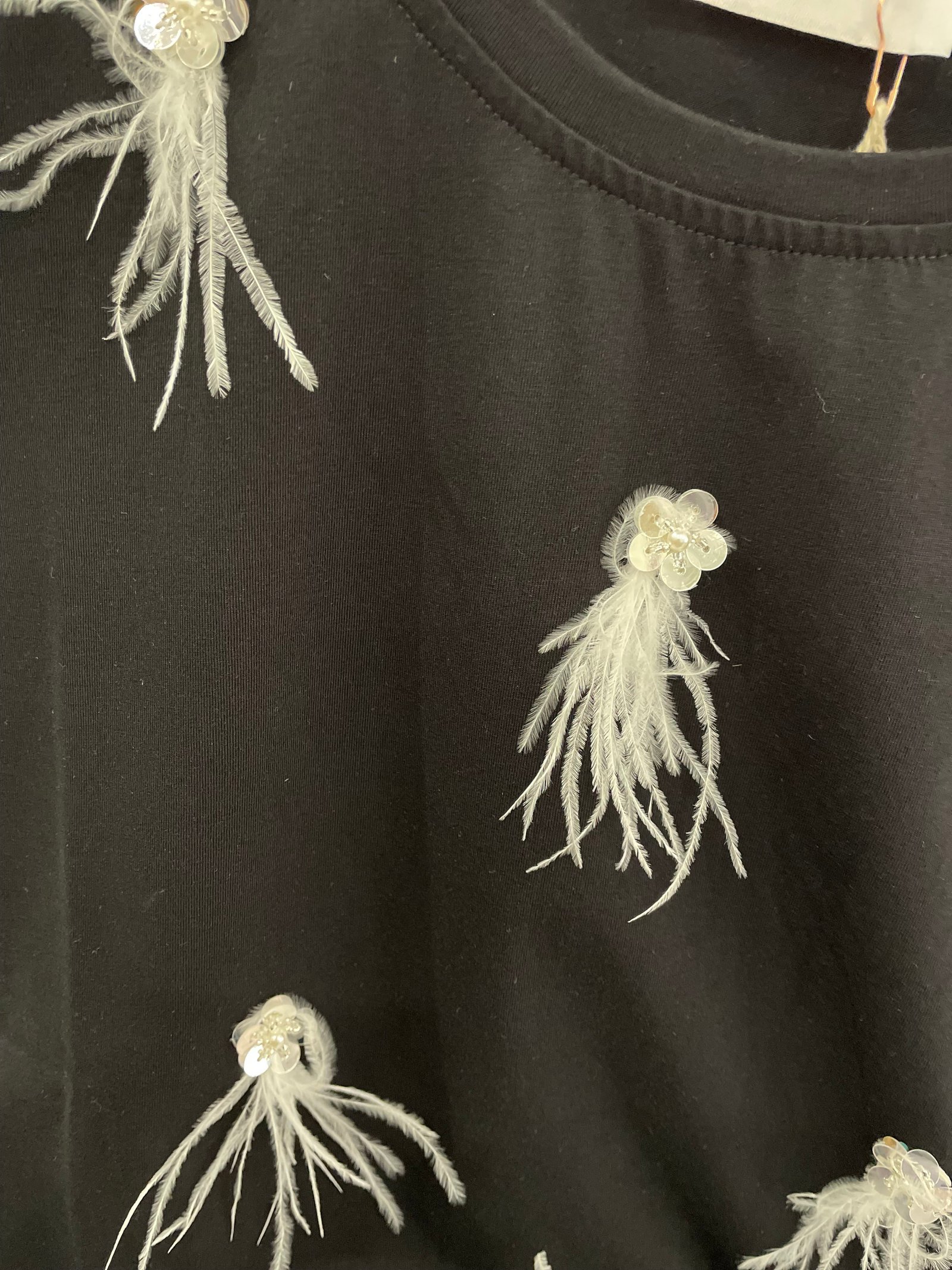 Feather Detail T-Shirt