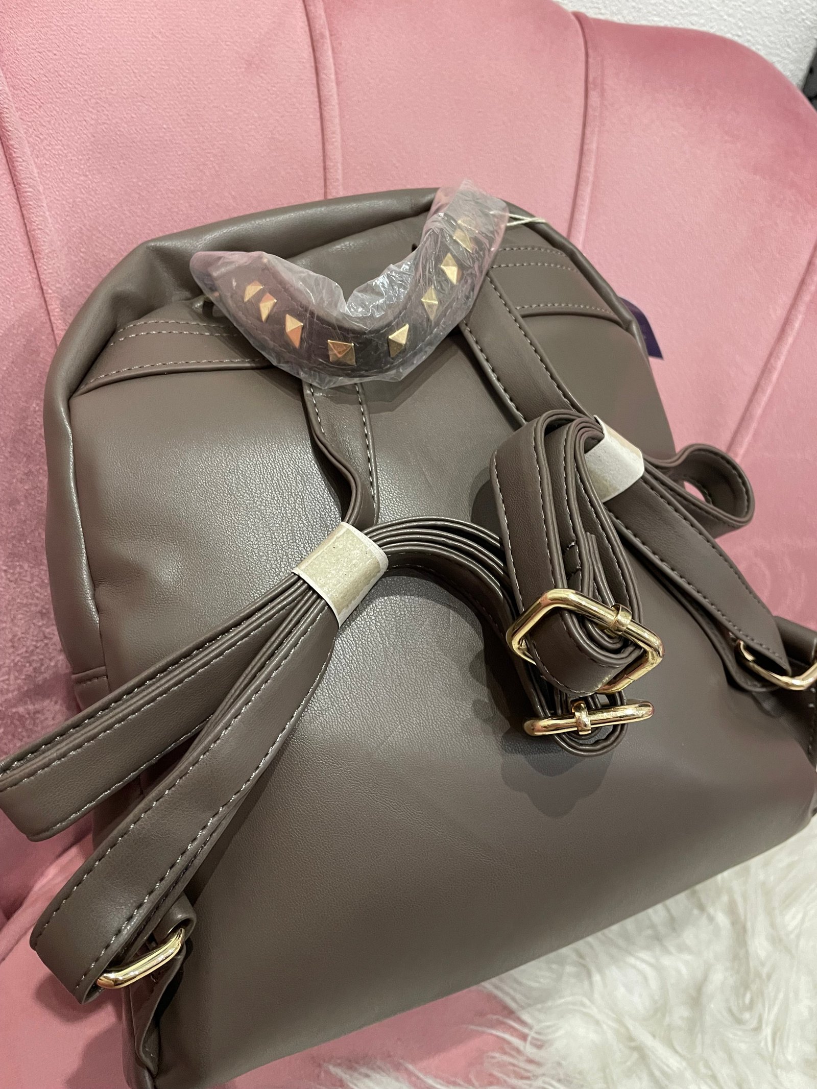 Zaino RB borchie oro