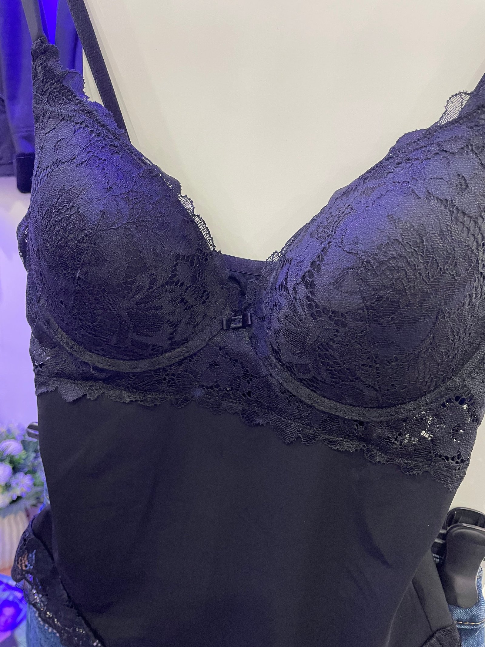Body Nero Sottogiacca Elegante